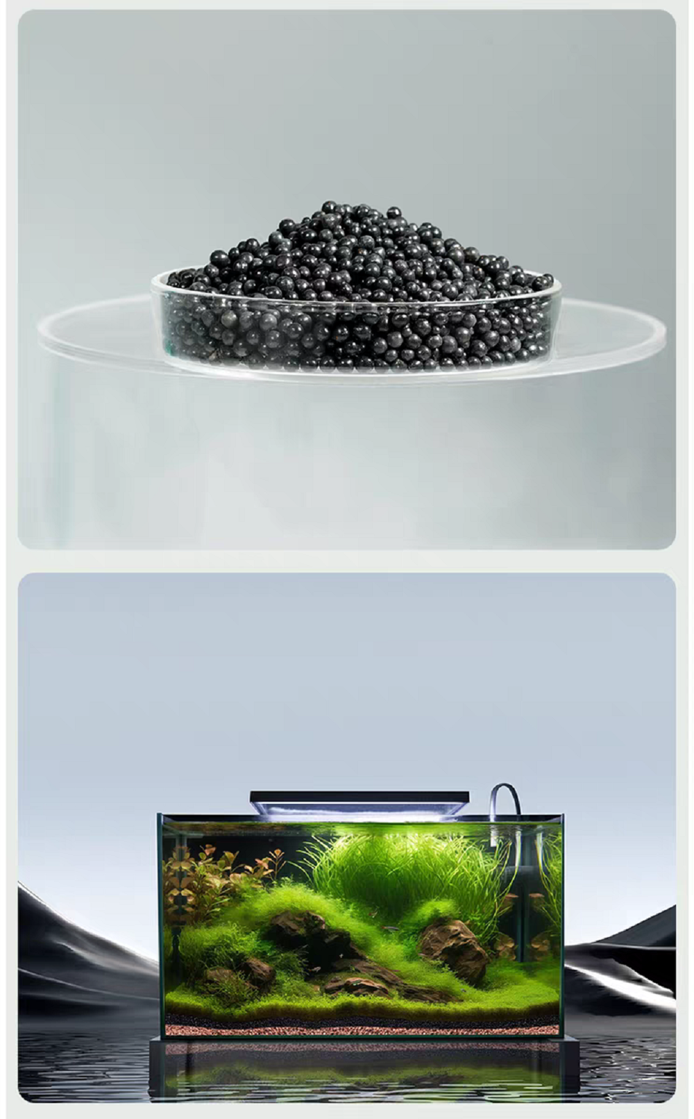 Aquarium Planted Tank Substrate - Aquarium Aquatic Soil Substrate Plant Growth
