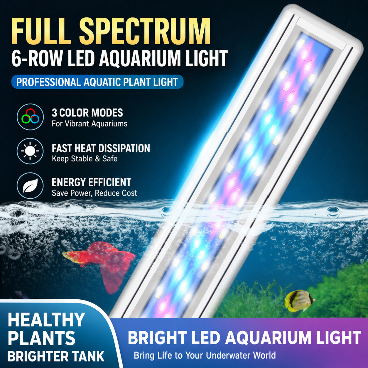 Aquarium Plant Iron - 220V LED Aquarium Plant Light RGBW