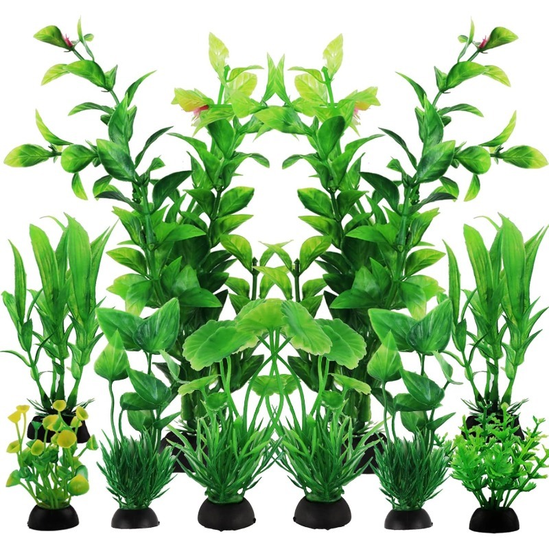 Aquarium Plant Grass - 10/20Pcs Artificial Aquarium Plants Ornaments Green