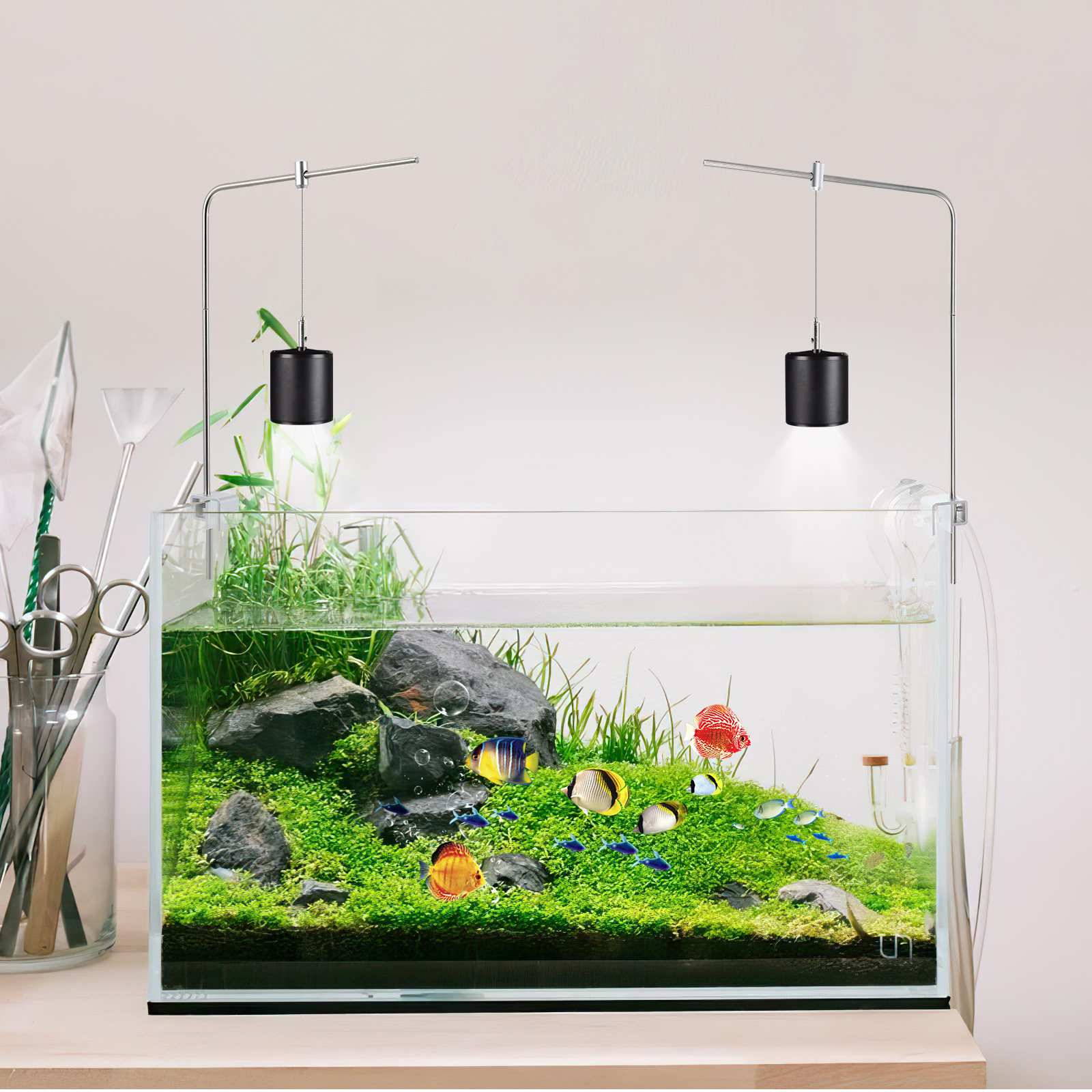 1Set Fish Tank Light Rack Adju – Planted Aquarium Hanging Light Bewertung und Preis