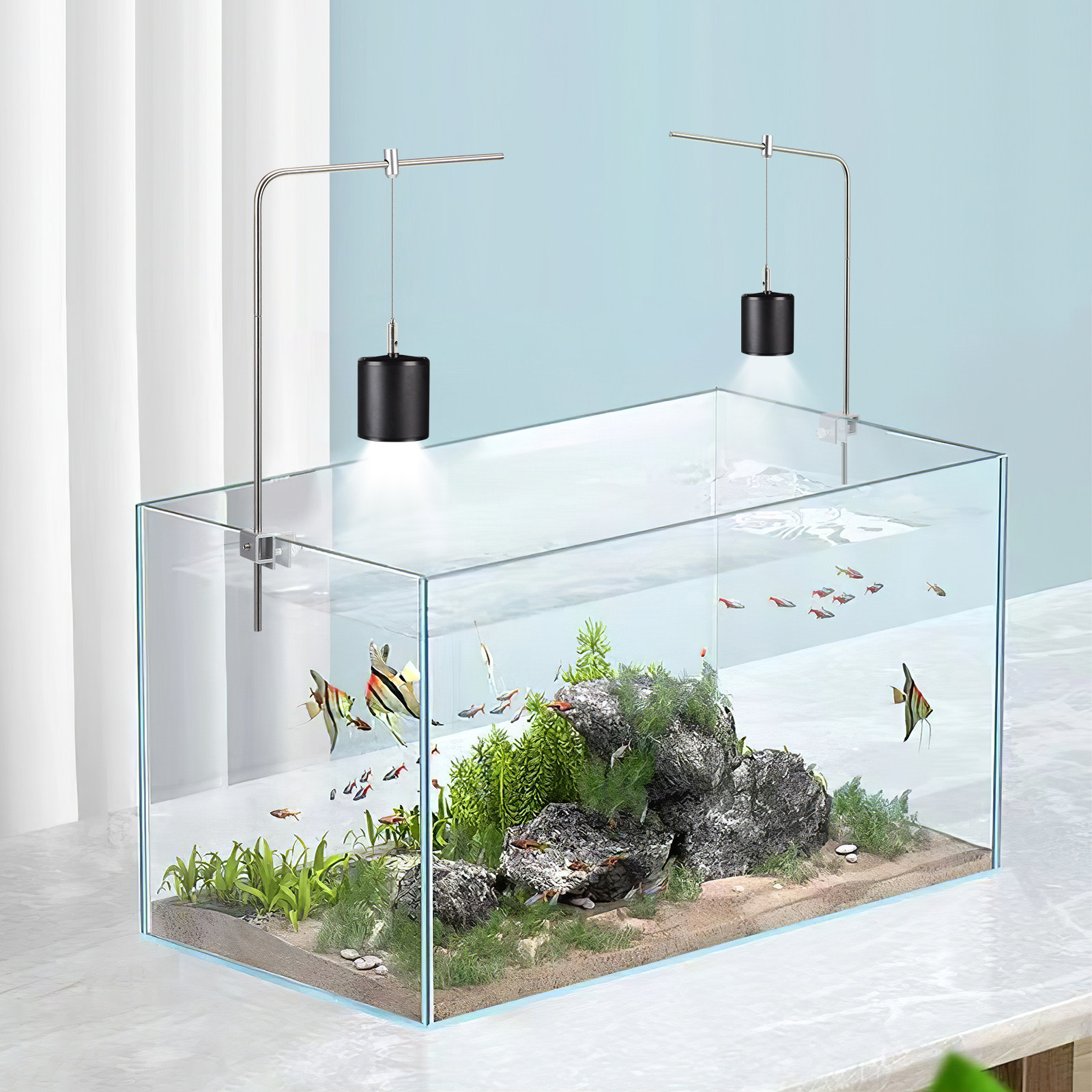 1Set Fish Tank Light Rack Adju – Planted Aquarium Hanging Light Bewertung und Preis