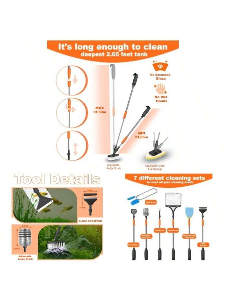 - In - 1 Aquarium Cleaning, Fi – Planted Aquarium With Gravel Bewertung und Preis