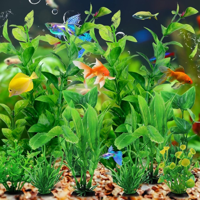 10/20Pcs Artificial Aquarium P – Aquarium Plant Grass Bewertung und Preis